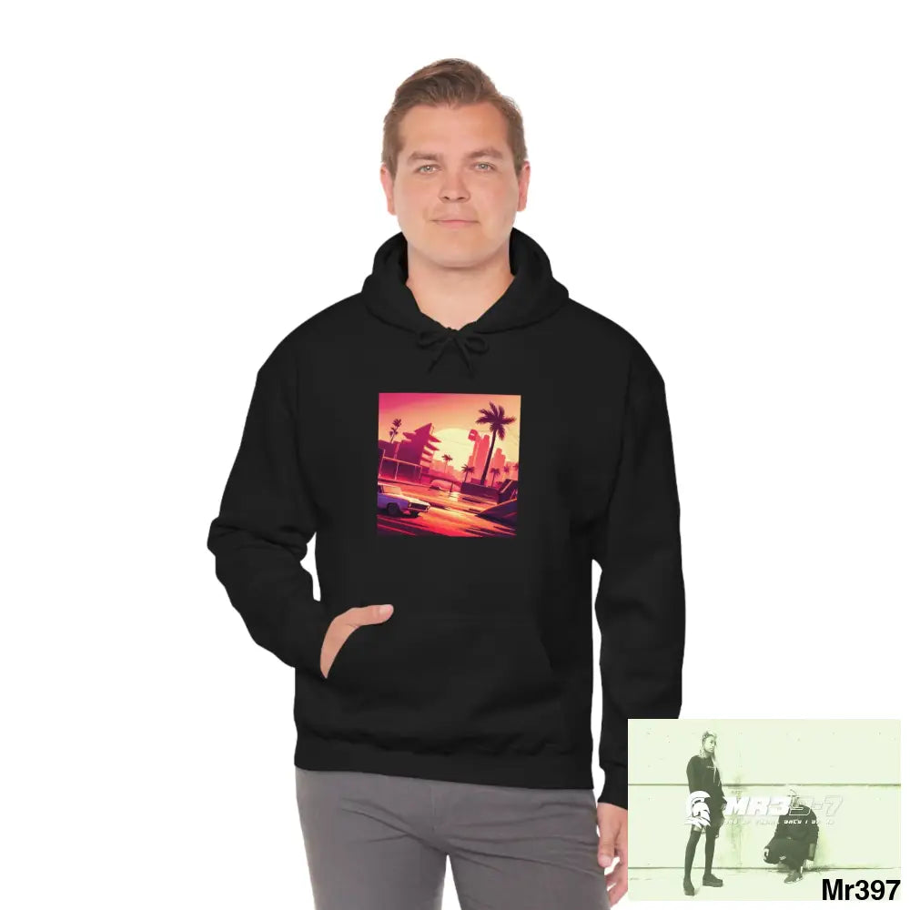 Copy of Unisex AI Vice vigilante theme Heavy Blend™ Hooded Sweatshirt Hoodie