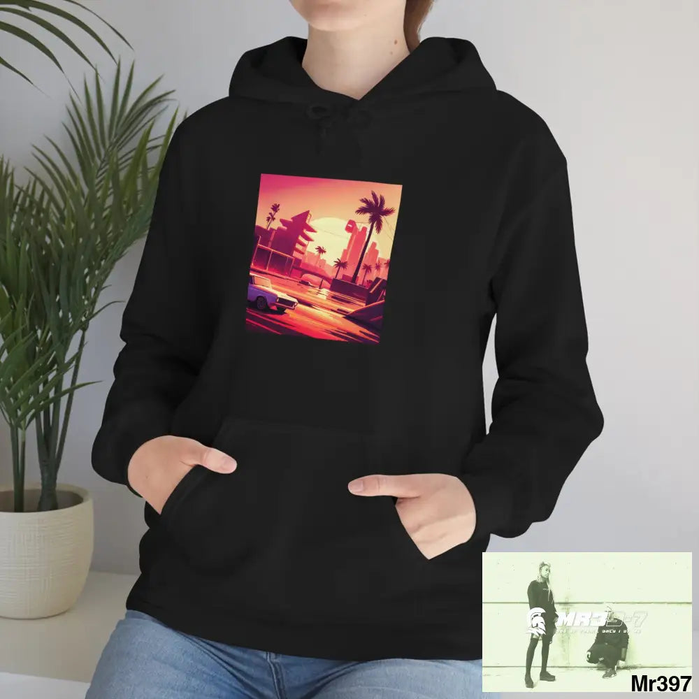 Copy of Unisex AI Vice vigilante theme Heavy Blend™ Hooded Sweatshirt Hoodie