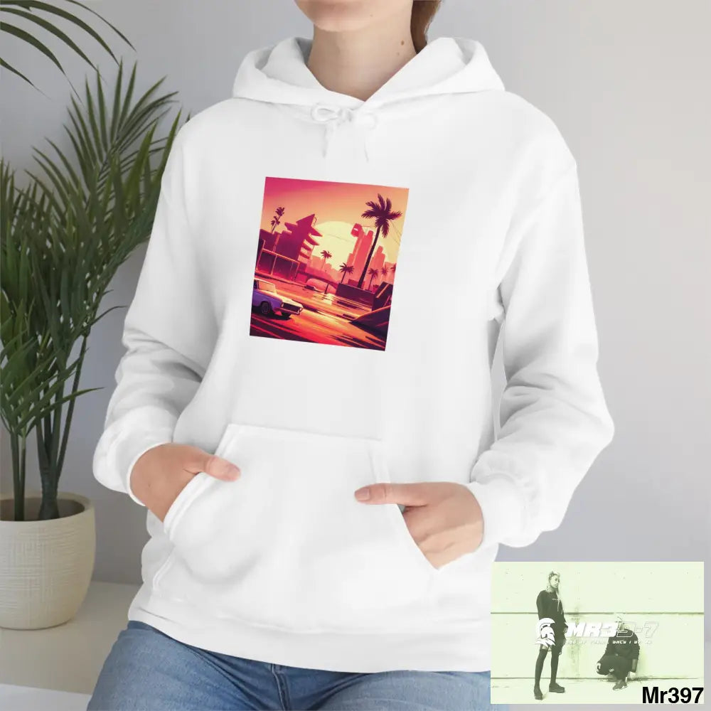 Copy of Unisex AI Vice vigilante theme Heavy Blend™ Hooded Sweatshirt Hoodie