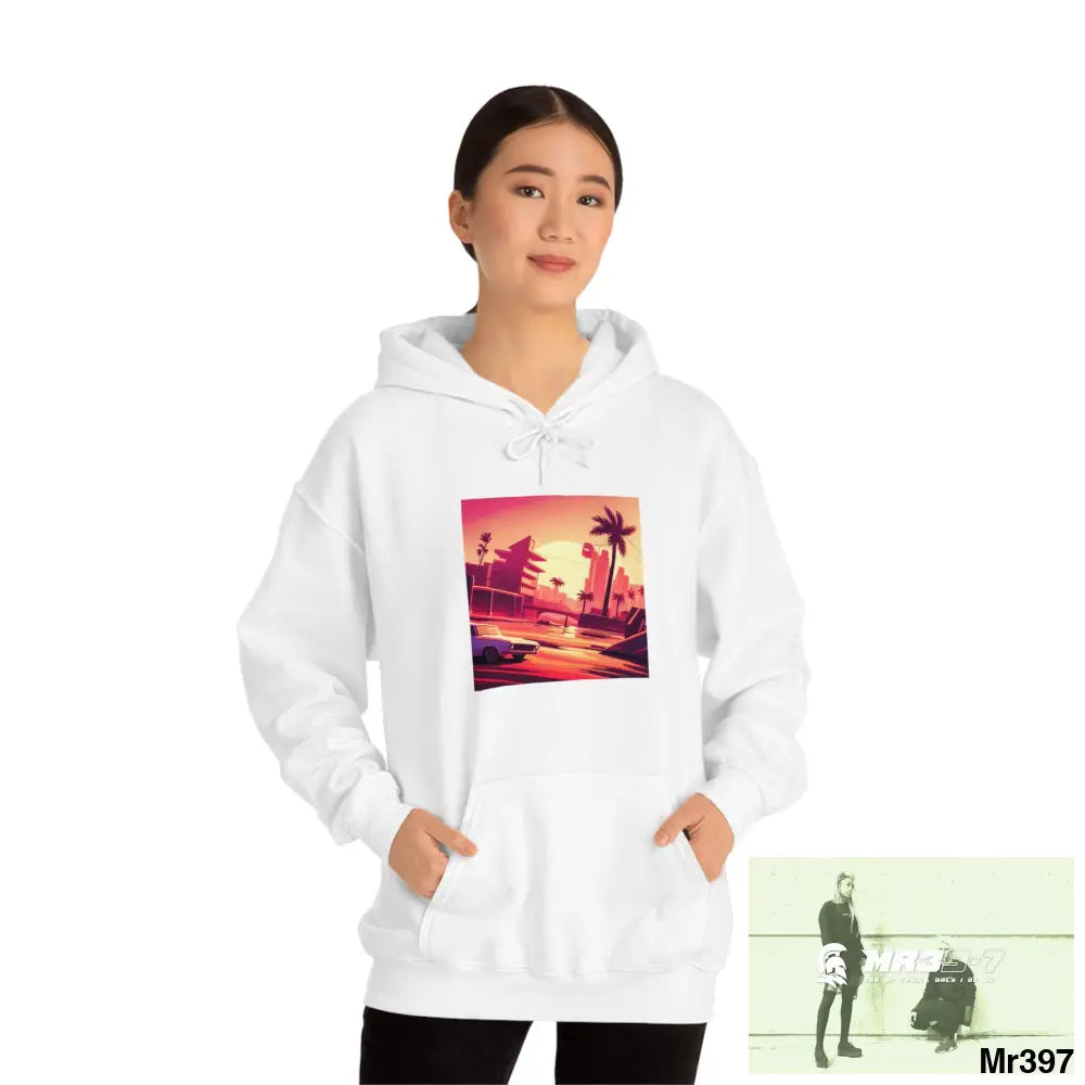 Copy of Unisex AI Vice vigilante theme Heavy Blend™ Hooded Sweatshirt Hoodie