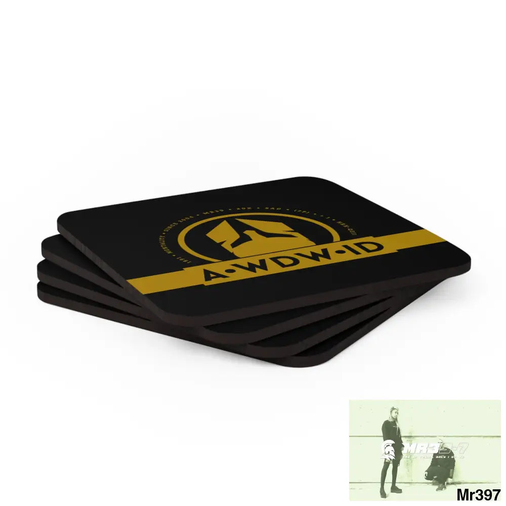 Copy of WDW.ID Corkwood Coaster Set Cork / 3.75’’ × 3.75’’ / Square Home Decor