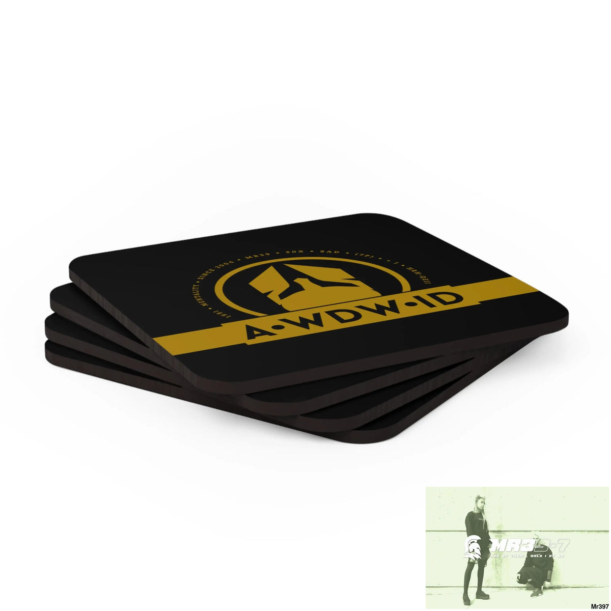 Copy of WDW.ID Corkwood Coaster Set Cork / 3.75’’ × 3.75’’ / Square Home Decor