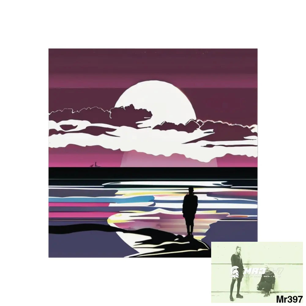 DAHAB — THE WAIT (PURPLE EDITION) Evidence-Grade Limited Art Print Art Posters 24″ x 24″ / Matte Poster