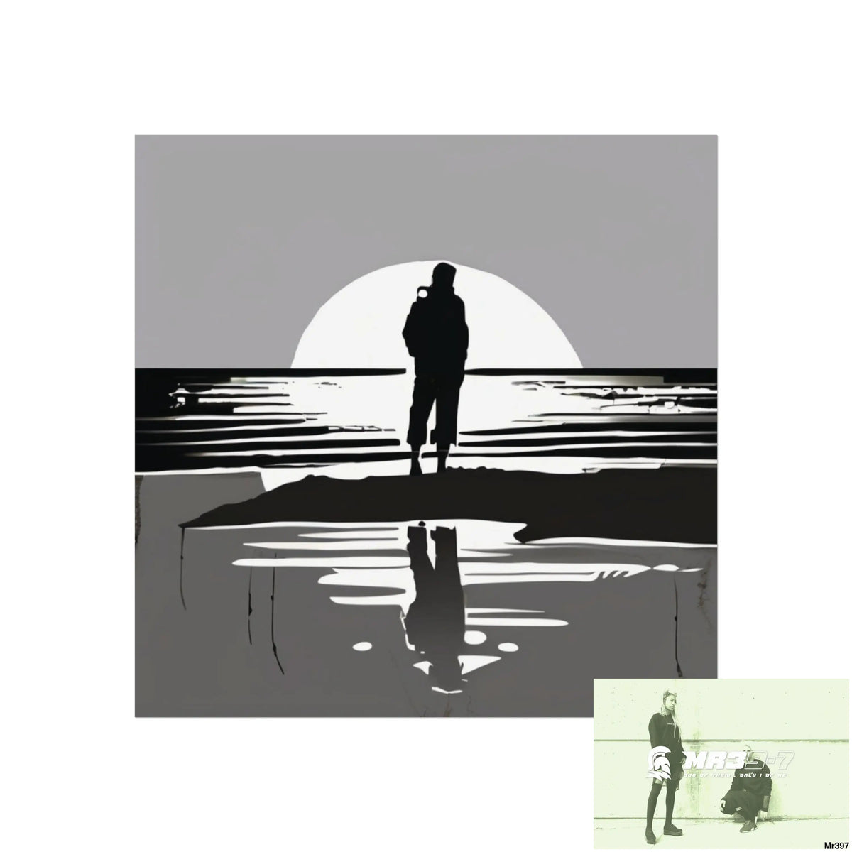 DAHAB — THE WAIT (SILVER EDITION) Evidence-Grade Limited Art Print Art Posters 16″ x 16″ / Matte Poster