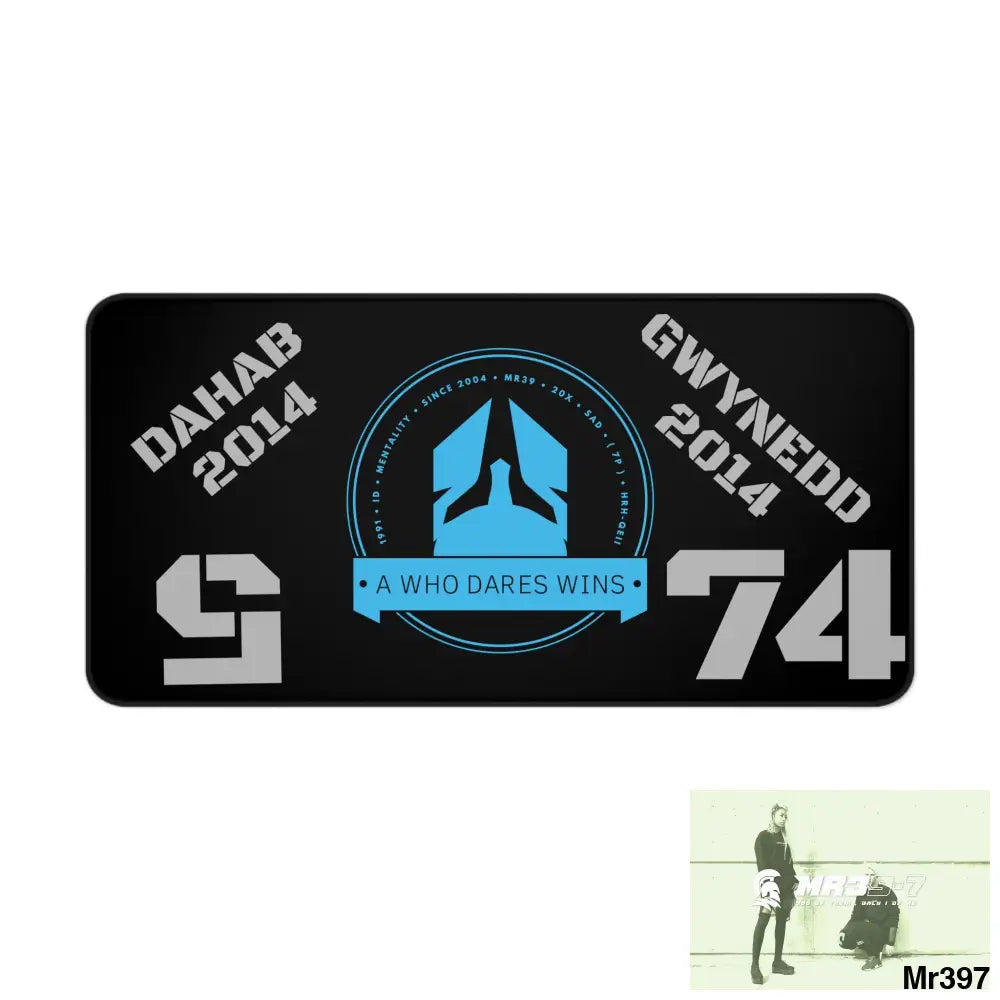 Dahab- Wales A1-Who Dares Wins ID Desk Mat 15.5’’ × 31’’ Home Decor