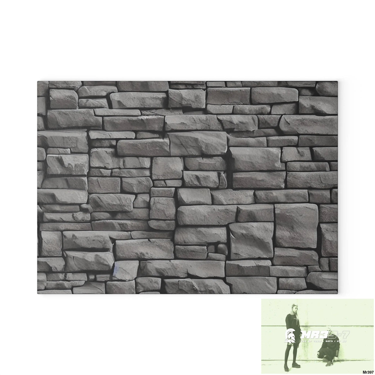 Dark Black Brick Wall 3D 32K Hyper Realistic Cutting Board 8’’ x 11’’ / Rectangle Home Decor