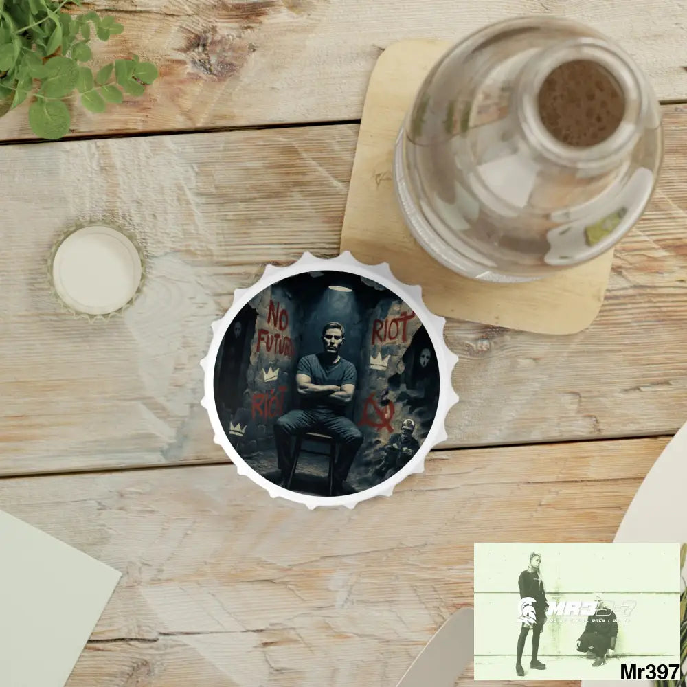 DEATH FLAT 2628 DAYS COVERT FAILURES LTD EDITION NO 2 Magnetic Bottle Opener One size / White Accessories