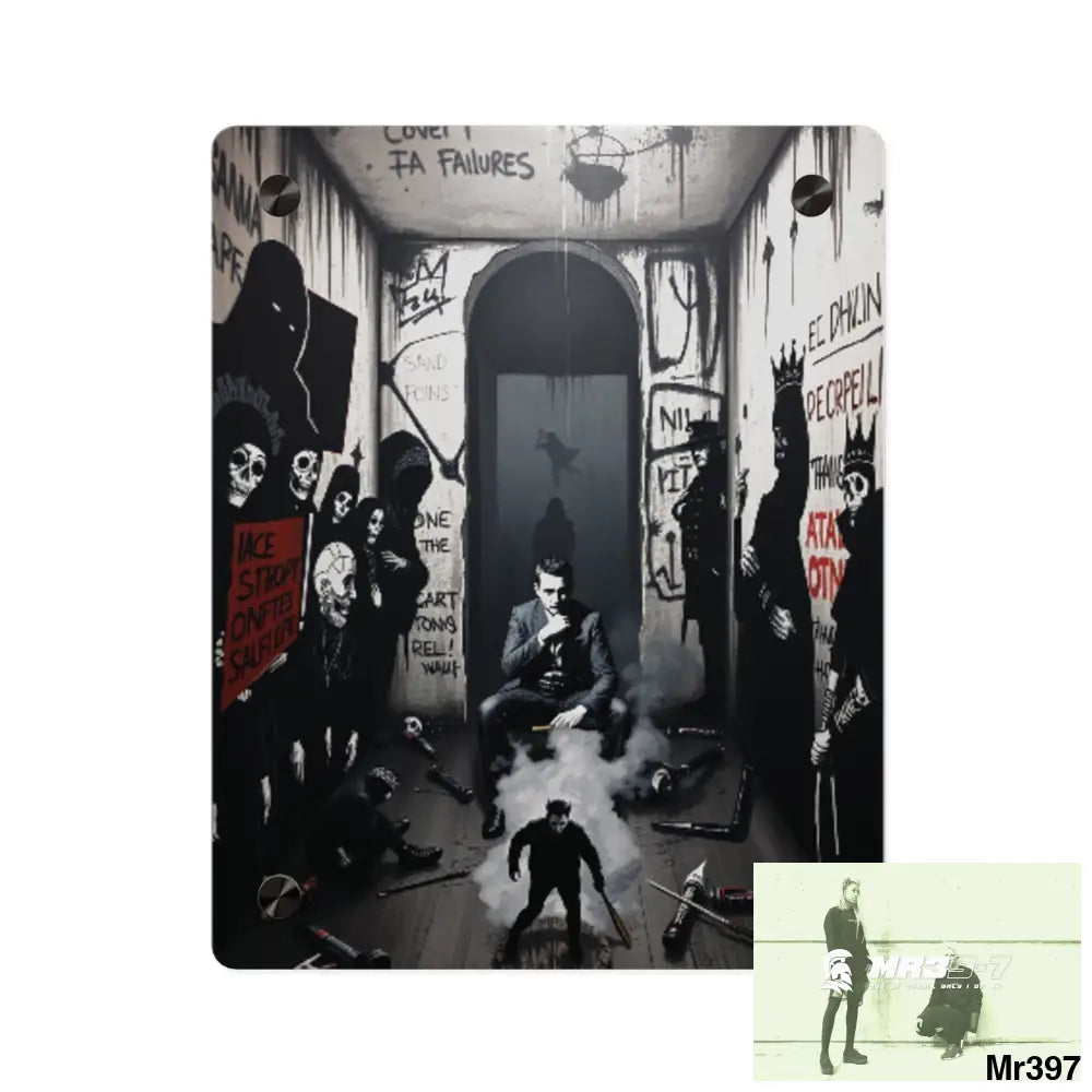 Death Flat 2628 days Covert Failures Ltd Edition no 22 Acrylic Wall Art Panels 8″ x 10″ (Vertical) / 0.25’’ Home Decor