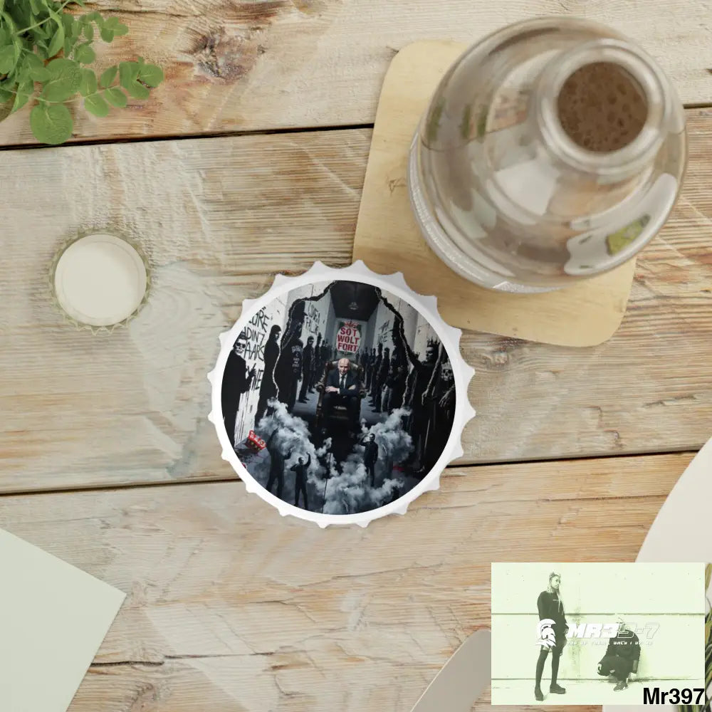 DEATH FLAT 2628 DAYS COVERT FAILURES LTD EDITION NO 22 Magnetic Bottle Opener One size / White Accessories