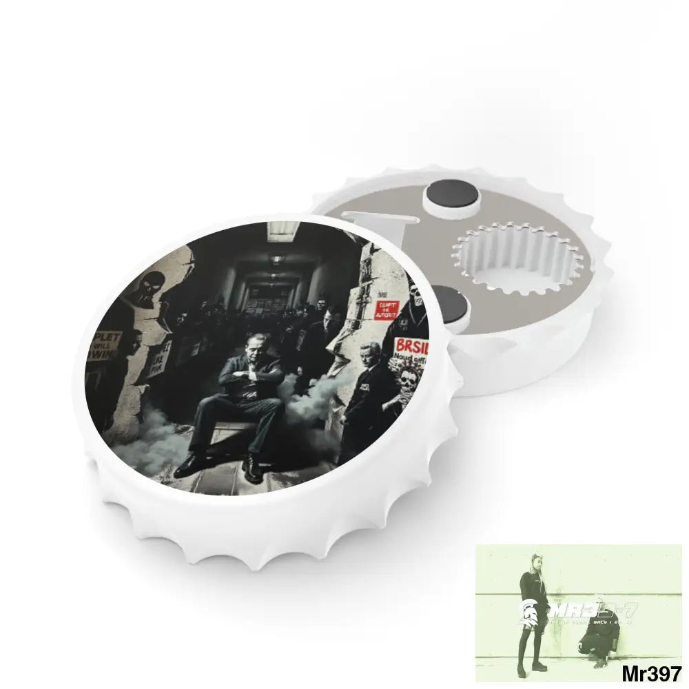 DEATH FLAT 2628 DAYS COVERT FAILURES LTD EDITION NO 22 Magnetic Bottle Opener One size / White Accessories