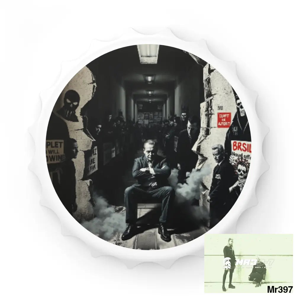 DEATH FLAT 2628 DAYS COVERT FAILURES LTD EDITION NO 22 Magnetic Bottle Opener One size / White Accessories