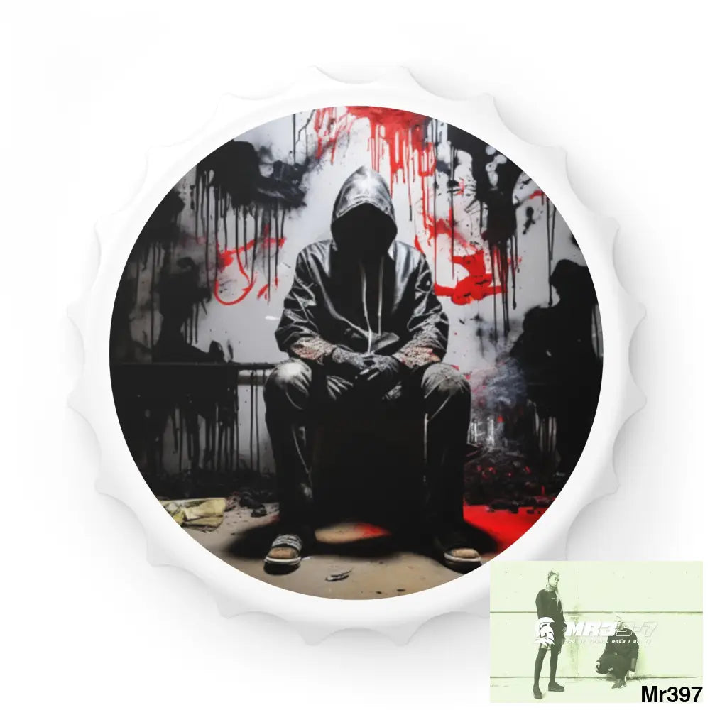 DEATH FLAT 2628 DAYS COVERT FAILURES LTD EDITION NO 22 Magnetic Bottle Opener One size / White Accessories