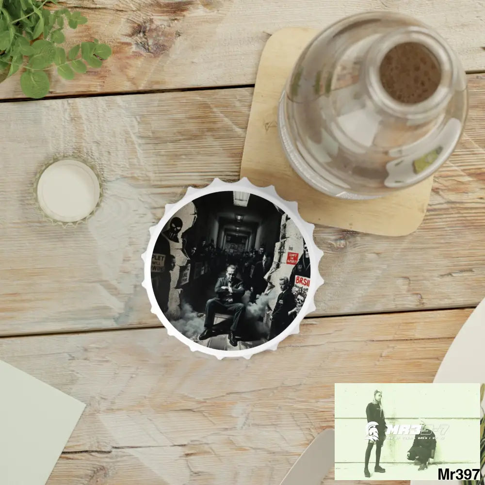 DEATH FLAT 2628 DAYS COVERT FAILURES LTD EDITION NO 22 Magnetic Bottle Opener One size / White Accessories