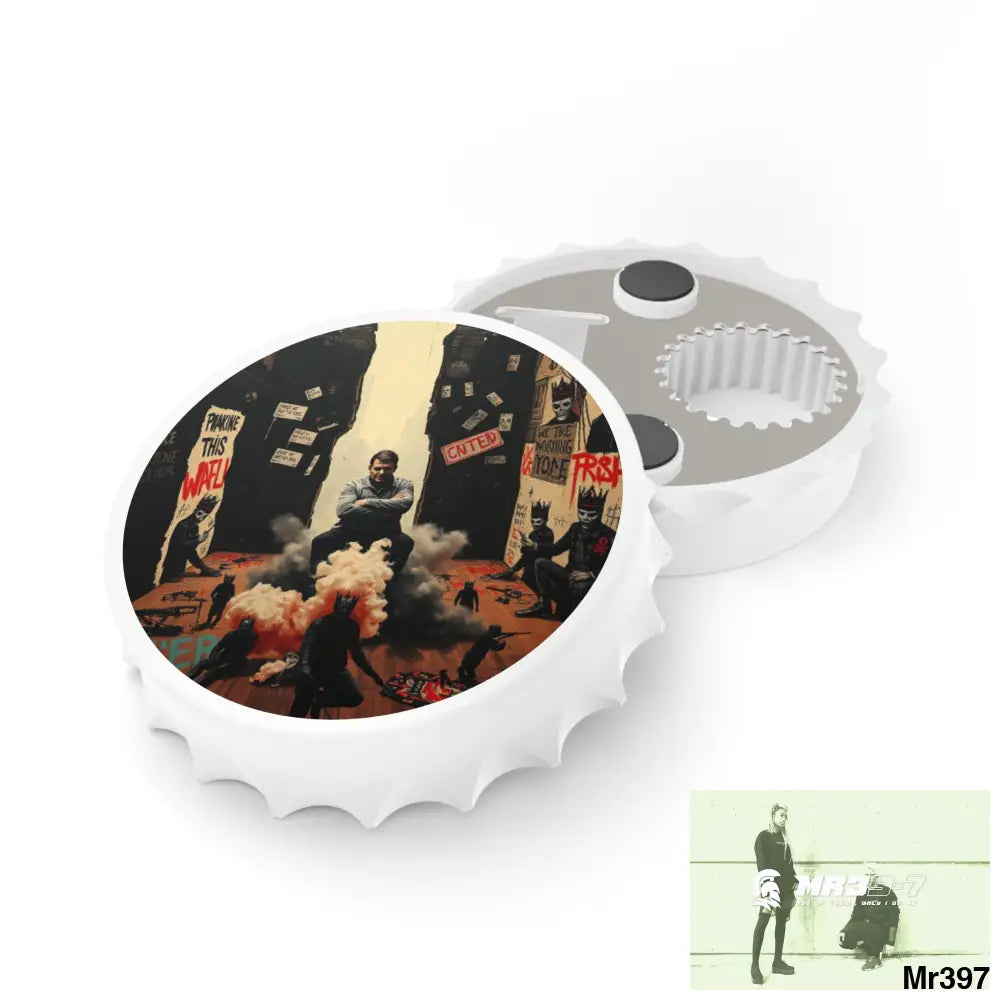 DEATH FLAT 2628 DAYS COVERT FAILURES LTD EDITION NO 22 Magnetic Bottle Opener One size / White Accessories