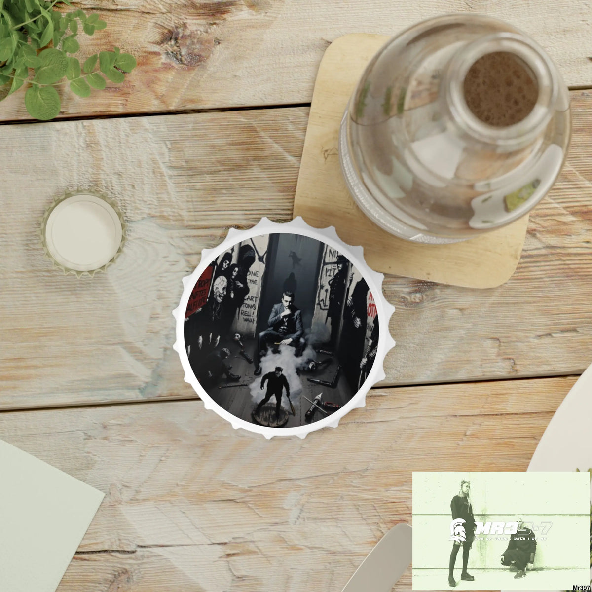 DEATH FLAT 2628 DAYS COVERT FAILURES LTD EDITION NO 22 Magnetic Bottle Opener One size / White Accessories