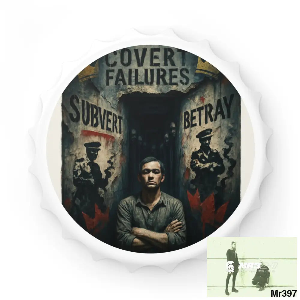 DEATH FLAT 2628 DAYS COVERT FAILURES LTD EDITION NO 4 Magnetic Bottle Opener One size / White Accessories