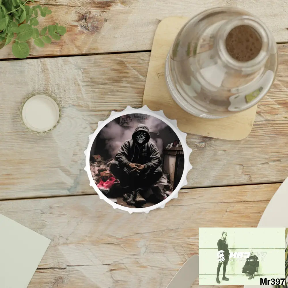 DEATH FLAT 2628 DAYS COVERT FAILURES LTD EDITION NO 6 Magnetic Bottle Opener One size / White Accessories