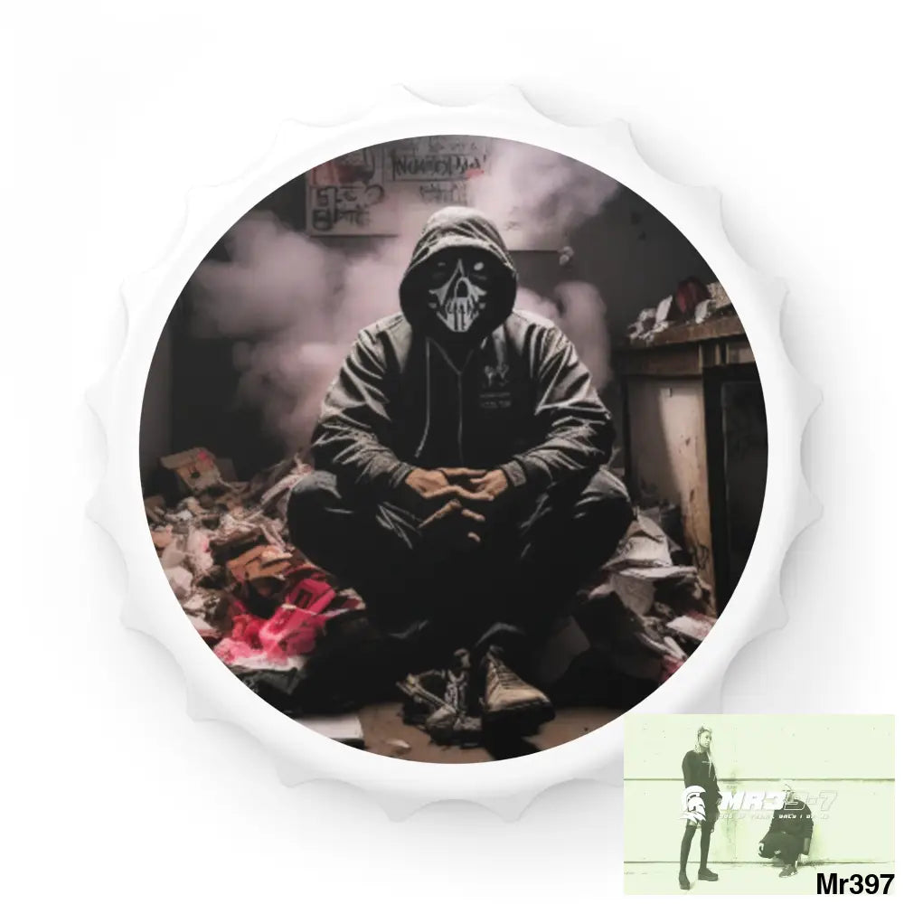 DEATH FLAT 2628 DAYS COVERT FAILURES LTD EDITION NO 6 Magnetic Bottle Opener One size / White Accessories