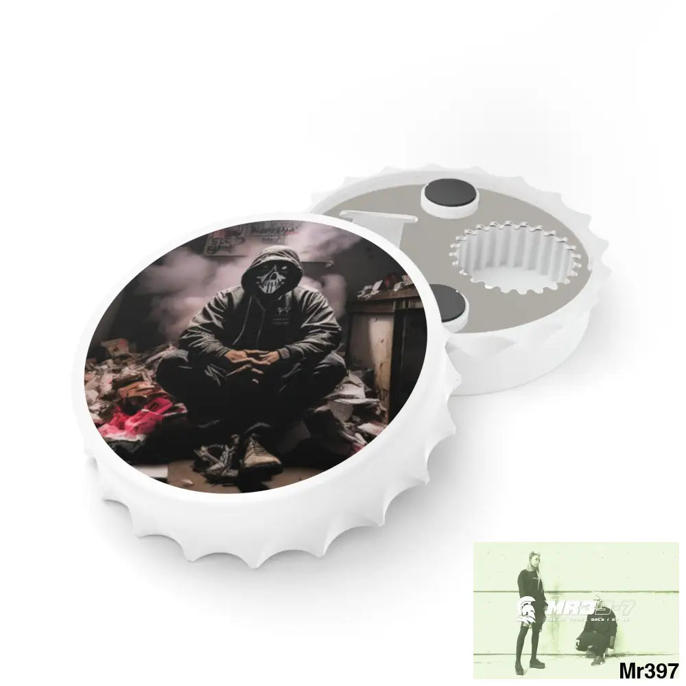 DEATH FLAT 2628 DAYS COVERT FAILURES LTD EDITION NO 6 Magnetic Bottle Opener One size / White Accessories