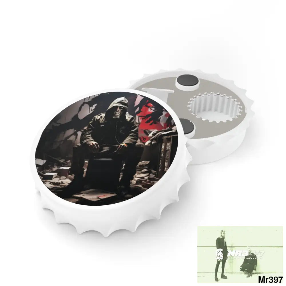 DEATH FLAT 2628 DAYS COVERT FAILURES LTD EDITION NO 7 Magnetic Bottle Opener One size / White Accessories