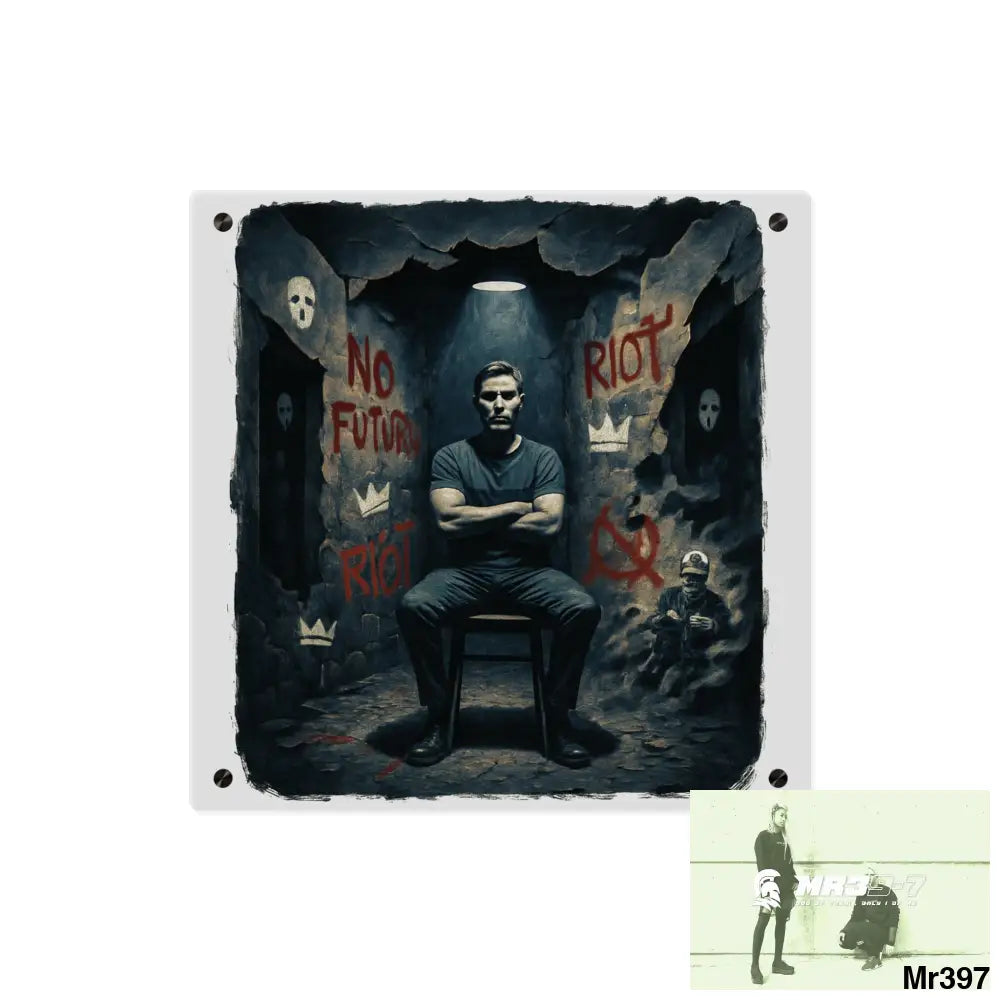 Death Flat 2628 days Covert Failures Ltd Edition no A1 Acrylic Wall Art Panels 16″ x 16″ / 0.25’’ Home Decor