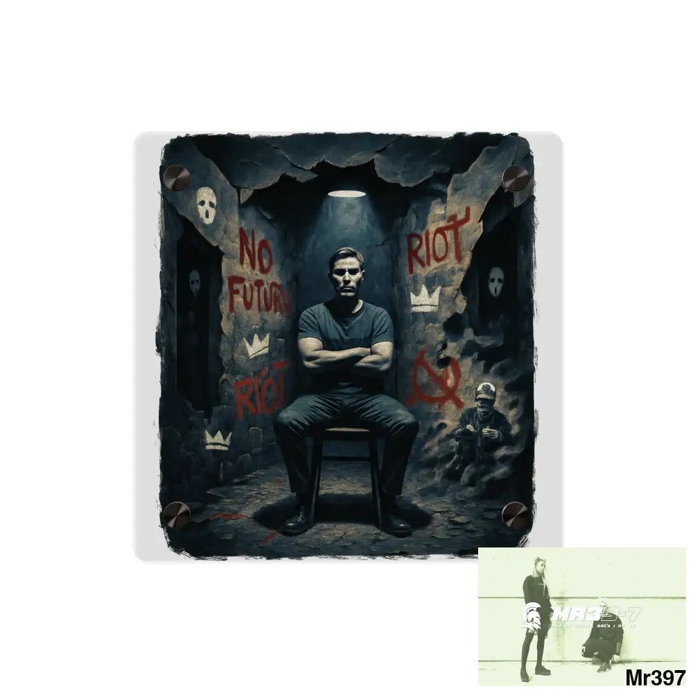 Death Flat 2628 days Covert Failures Ltd Edition no A1 Acrylic Wall Art Panels 8’’ x 8’’ / 0.25’’ Home Decor