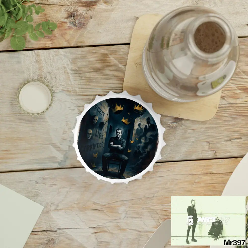 DEATH FLAT 2628 DAYS COVERT FAILURES LTD EDITION NO A1 Magnetic Bottle Opener One size / White Accessories