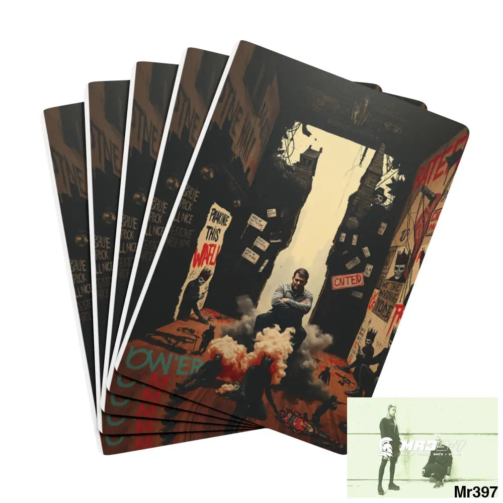 Death Flat 2628 days Covert Failures no 22 Ltd Edition Custom Poker Cards 2.5’’ x 3.5’’ / White / Semi Glossy Paper