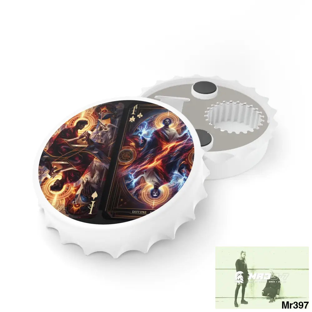 Death flat Gods Intervention Magnetic Bottle Opener One size / White Accessories