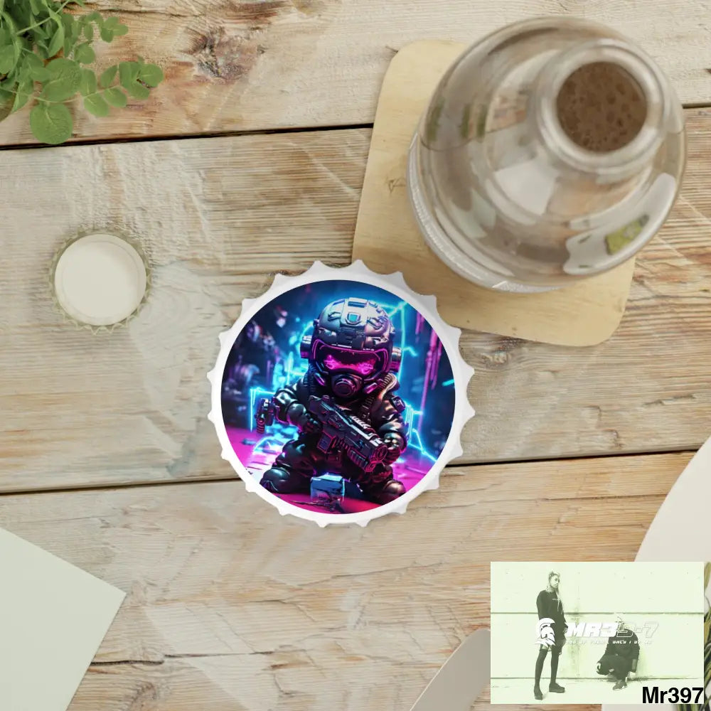 DEFIANCE WEAPONS OF CHOICE N06 DEATH FLAT 2628 DAYS EDITION NO 22 Magnetic Bottle Opener One size / White Accessories