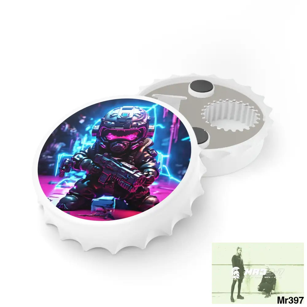 DEFIANCE WEAPONS OF CHOICE N06 DEATH FLAT 2628 DAYS EDITION NO 22 Magnetic Bottle Opener One size / White Accessories