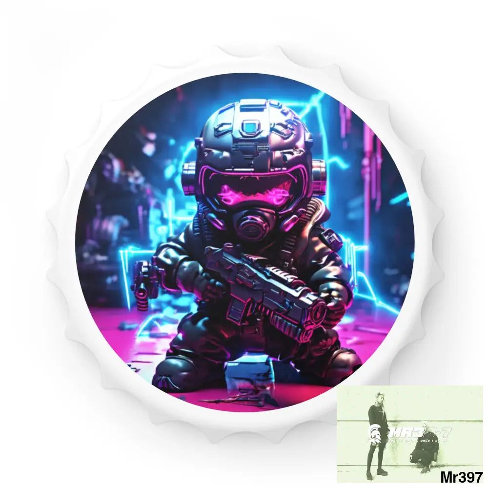 DEFIANCE WEAPONS OF CHOICE N06 DEATH FLAT 2628 DAYS EDITION NO 22 Magnetic Bottle Opener One size / White Accessories