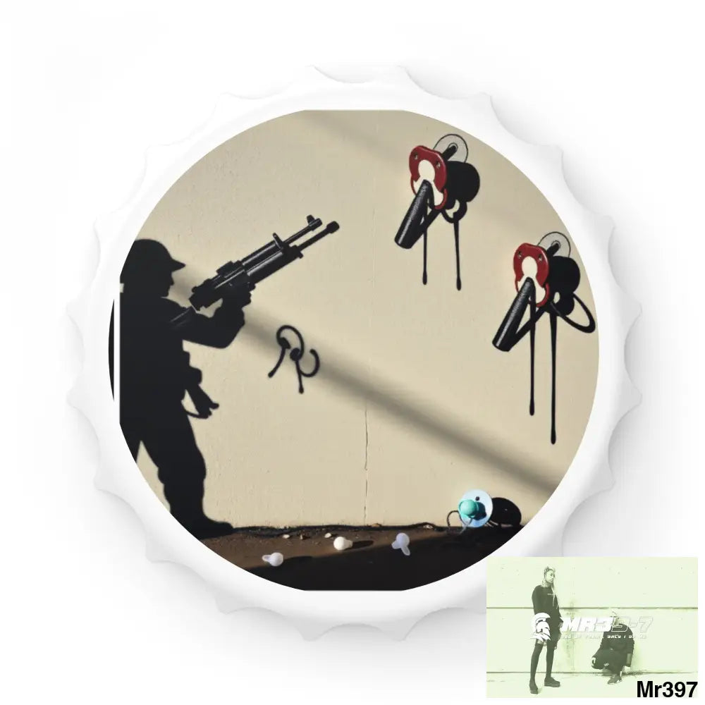 DEFIANCE WEAPONS OF CHOICE NO1 DEATH FLAT 2628 DAYS COVERT FAILURES LTD EDITION NO 22 Magnetic Bottle Opener One size