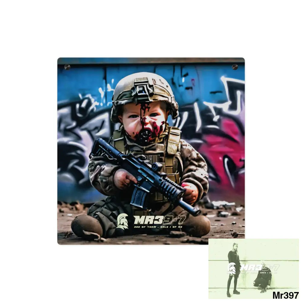 Defiance Weapons of choice no2 2628 days Death Flat Covert Failures Ltd Edition no 22 Acrylic Wall Art Panels 16″ x 16″