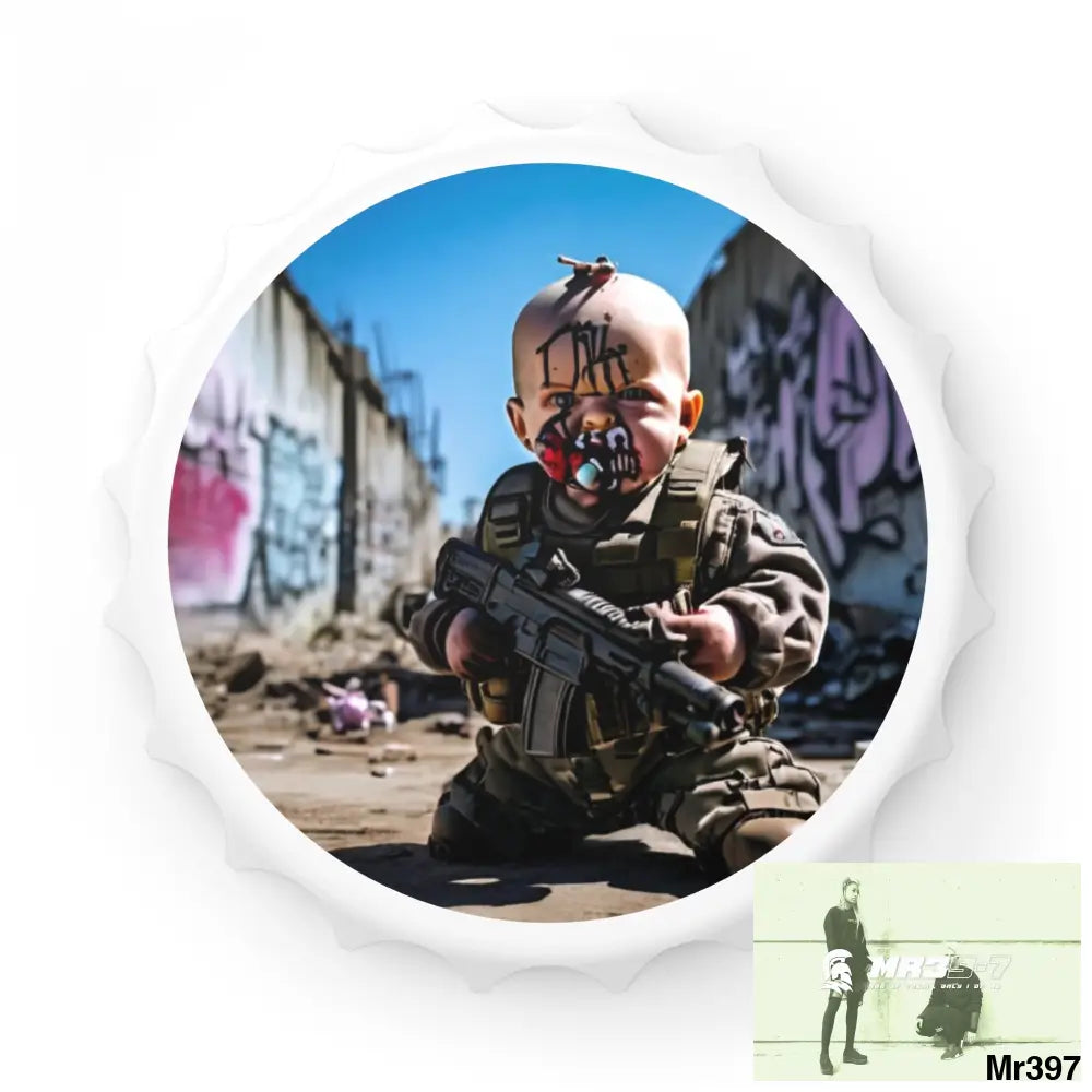 DEFIANCE WEAPONS OF CHOICE NO2 DEATH FLAT 2628 DAYS COVERT FAILURES LTD EDITION NO 22 Magnetic Bottle Opener One size