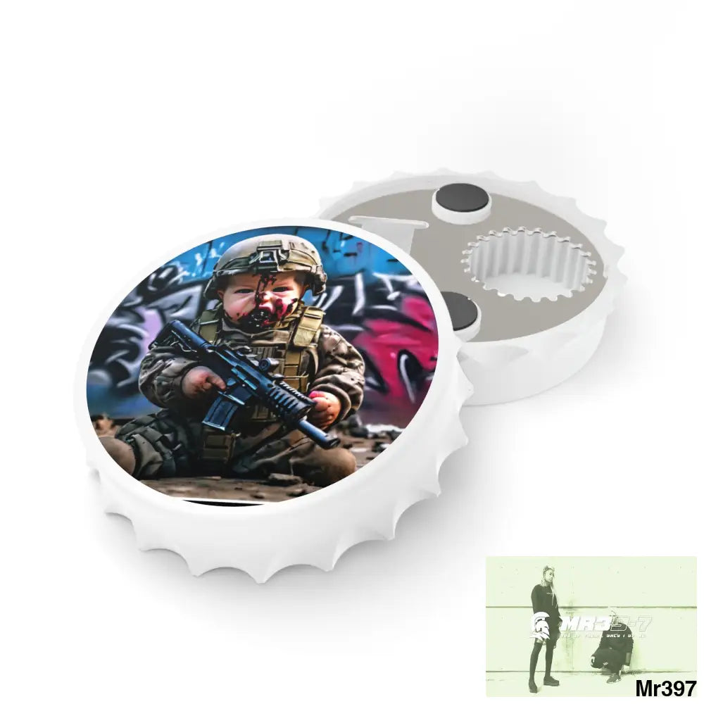 DEFIANCE WEAPONS OF CHOICE NO3 DEATH FLAT 2628 DAYS COVERT FAILURES LTD EDITION NO 22 Magnetic Bottle Opener One size