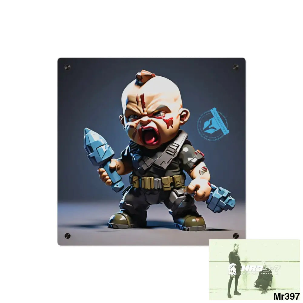 Defiance Weapons of choice no4 2628 days Death Flat Covert Failures Ltd Edition no 22 Acrylic Wall Art Panels 16″ x 16″