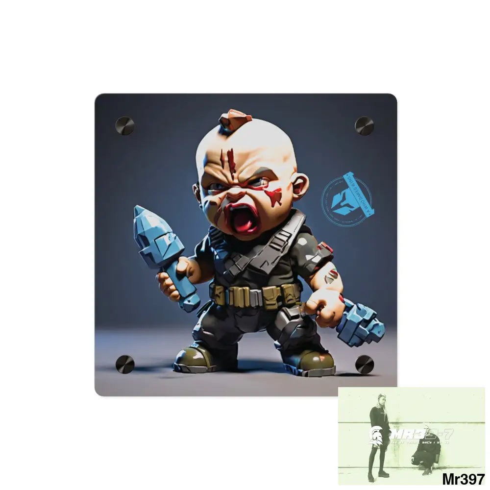 Defiance Weapons of choice no4 2628 days Death Flat Covert Failures Ltd Edition no 22 Acrylic Wall Art Panels 8’’ x 8’’