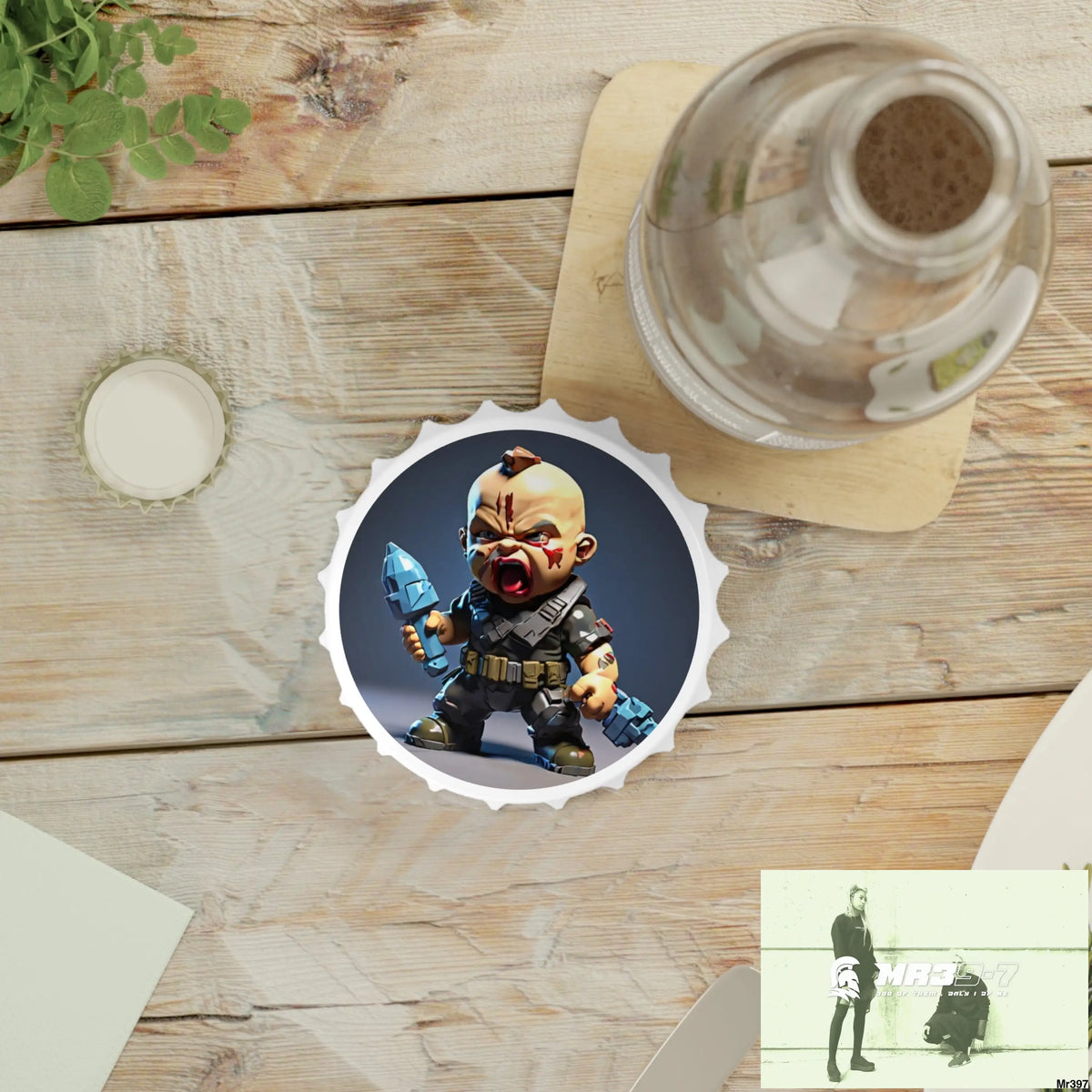 DEFIANCE WEAPONS OF CHOICE NO5 DEATH FLAT 2628 DAYS COVERT FAILURES LTD EDITION NO 22 Magnetic Bottle Opener One size