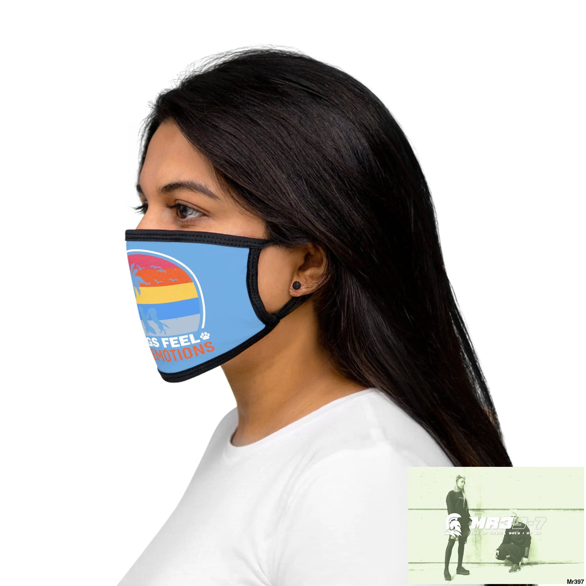 Dogs feel our emotions Mixed-Fabric Face Mask One size Accessories