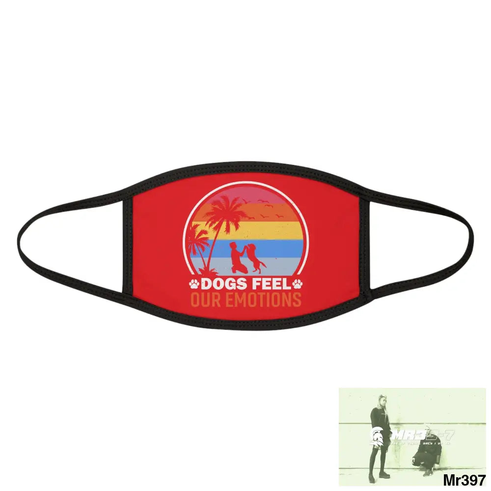 Dogs feel our emotions Mixed-Fabric Face Mask One size Accessories