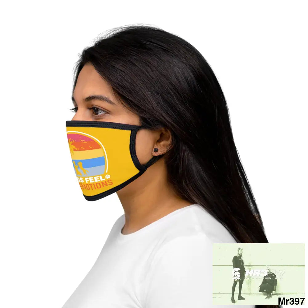 Dogs feel our emotions Mixed-Fabric Face Mask One size Accessories