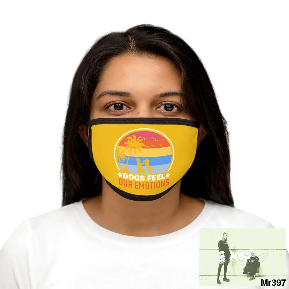 Dogs feel our emotions Mixed-Fabric Face Mask One size Accessories