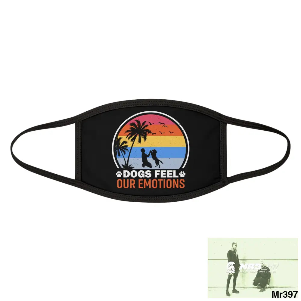 Dogs feel our emotions Mixed-Fabric Face Mask One size Accessories