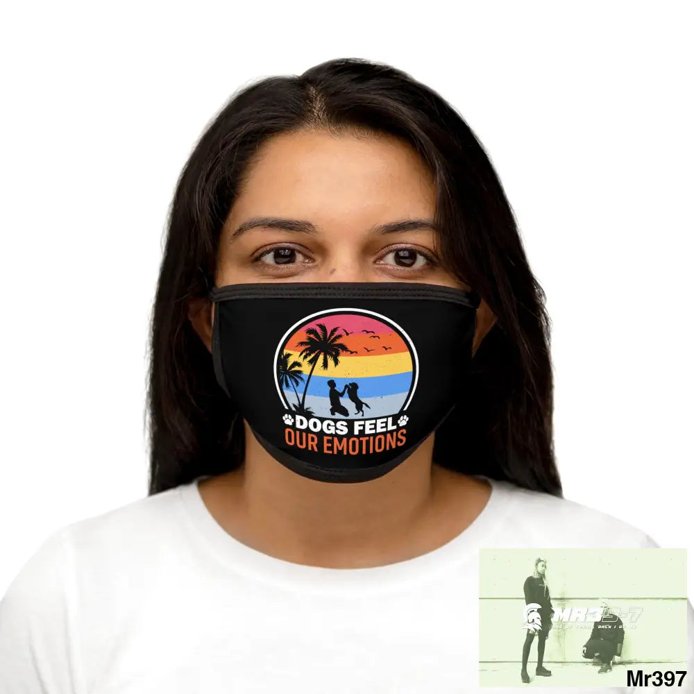 Dogs feel our emotions Mixed-Fabric Face Mask One size Accessories