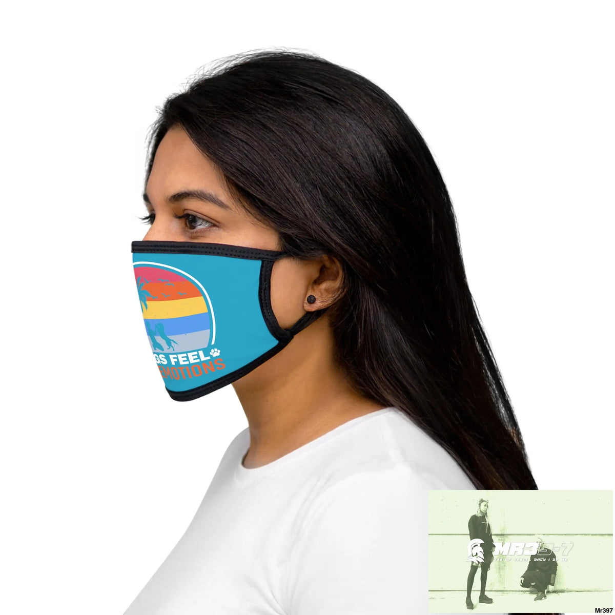 Dogs feel our emotions Mixed-Fabric Face Mask One size Accessories