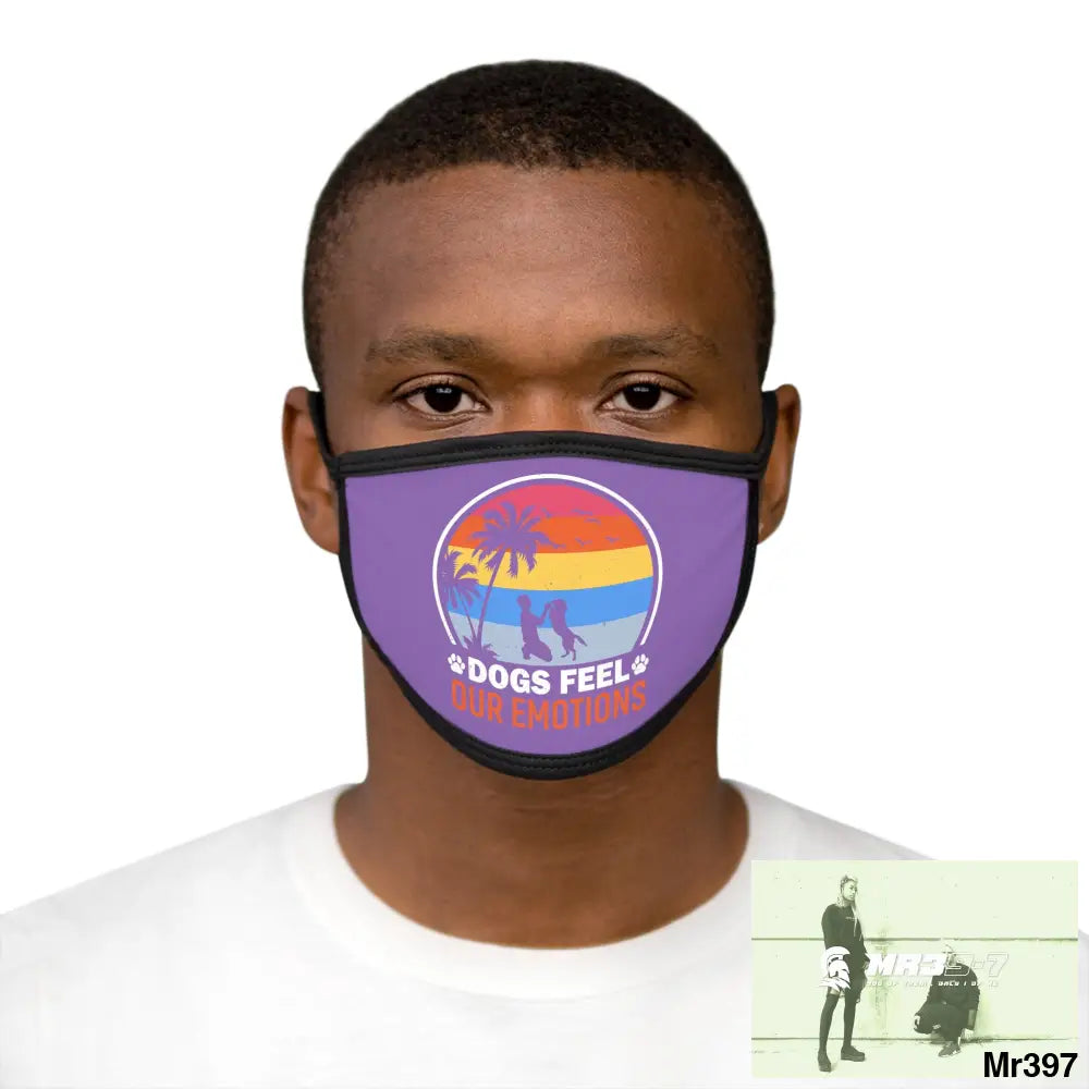 Dogs feel our emotions Mixed-Fabric Face Mask One size Accessories