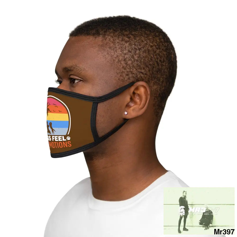 Dogs feel our emotions Mixed-Fabric Face Mask One size Accessories