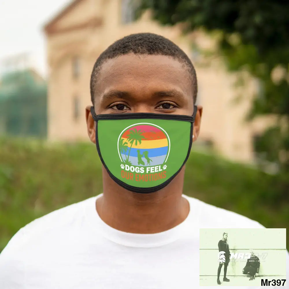 Dogs feel our emotions Mixed-Fabric Face Mask One size Accessories