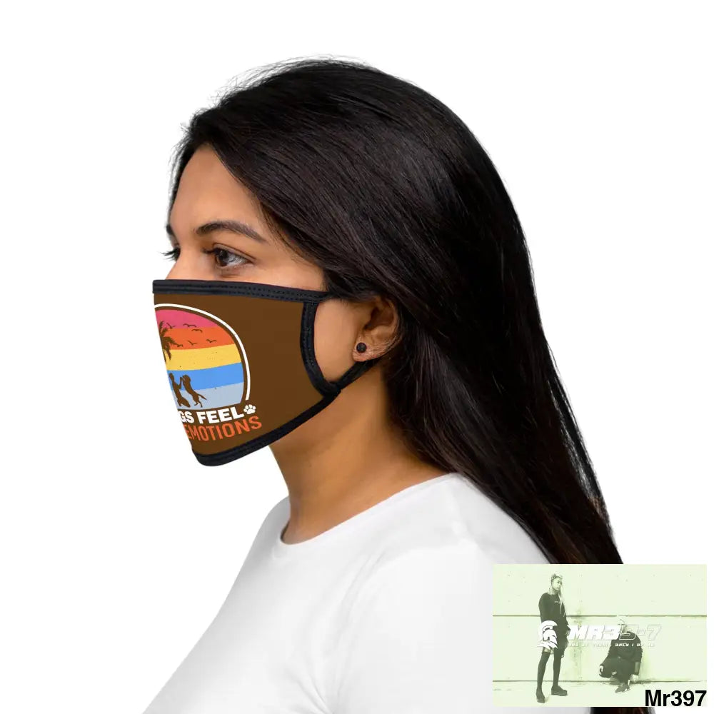 Dogs feel our emotions Mixed-Fabric Face Mask One size Accessories